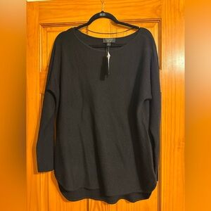 NWT Cashmere Charter Club Black Women's Top